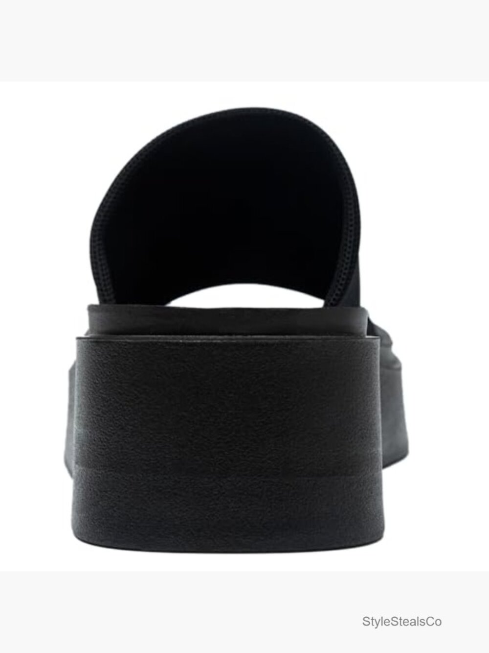 Memory Foam Platform Slide Sandals Stretch Upper Casual Wedge - Picture 3 of 6